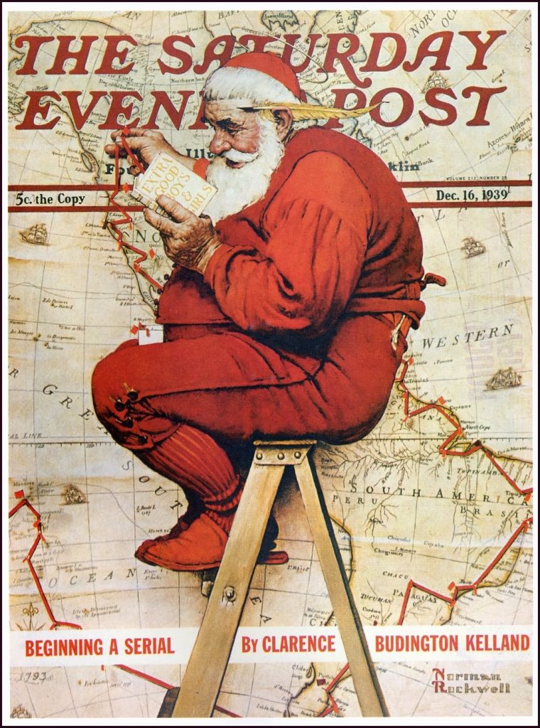 Norman Rockwell Santa